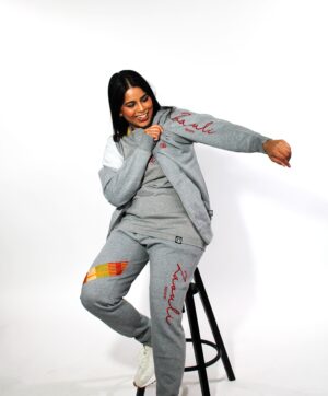 GREY ZIP HOODIE PHOTOSHOOT